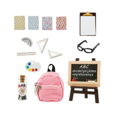 Imagem de Bolsa De Boneca Fofa Mini Materiais Escolares Ferramenta Decorativa Pa