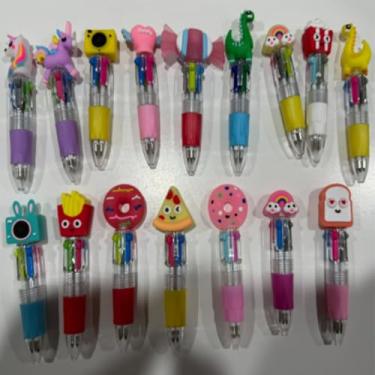 Imagem de BESARME 16 canetas divertidas, canetas multicoloridas em uma caneta fofa 4 em 1, lembrancinhas de festa para aniversário, dia dos namorados, presentes para aula