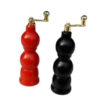Imagem de Mini Máquina De Moer Vermelha E Preta Modelo Brinquedo Para Decoração 