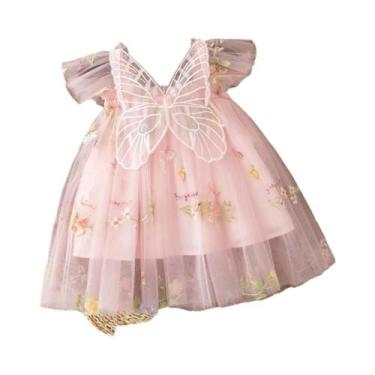 Imagem de Vestido De Princesa De Verão Para Menina Com Bordado De Flores Em Tule