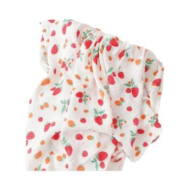 Imagem de Manta De Musselina Macia Para Bebê 120x110cm 100% Algodão, Cobertor Pa