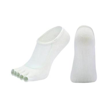 Imagem de Meias De Yoga E Pilates Femininas Antiderrapantes Com Dedos Abertos Em