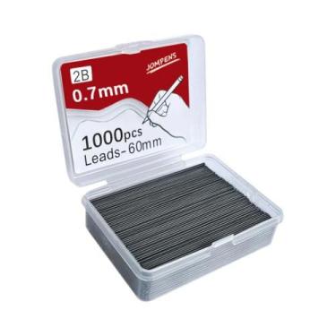 Imagem de Lápis Mecânico 0.5 0.7 0.9mm 2B 60mm 1000pcs 2 Tubos Refil De Material