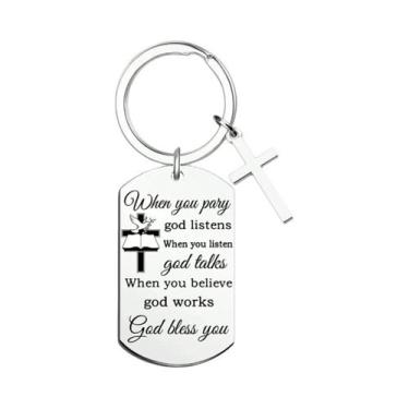 Imagem de Chaveiro De Viagem São Cristóvão, Amuleto Católico Para Carro, Proteçã