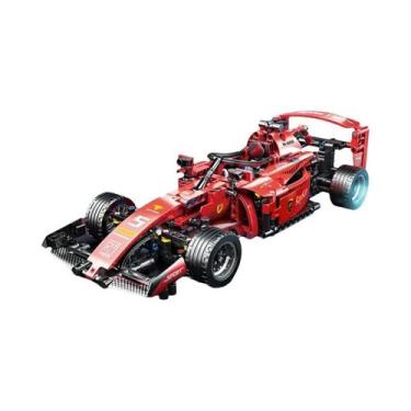 Imagem de Conjunto De Blocos De Montar Carro De Corrida RC F1 Vermelho 455 Peças