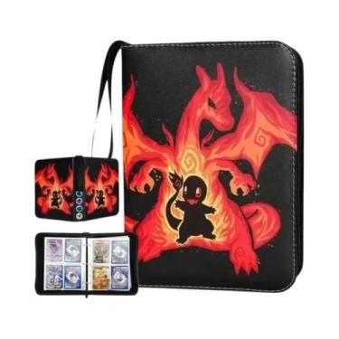 Imagem de Álbum Protetor De Cartas Pokémon Com 400 Bolsos, Capa Com Zíper Para C