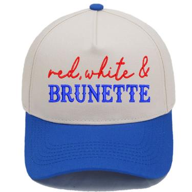 Imagem de Boné de beisebol, chapéu liso de algodão com slogan bordado