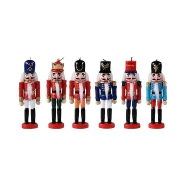 Imagem de Mini Quebra-Nozes De 12cm, Ornamentos De Bonecos, 1, 3, 6 Peças, Decor