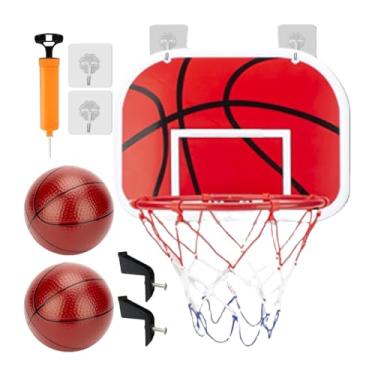 Imagem de Aro De Basquetebol Mini Interior | Desporto Coordenação Mão-Olho - Cesto de Basquete de Interior para Espaços Pequenos - para Rapazes Adolescentes Crianças Alunos Quarto Apartamento Dormitório