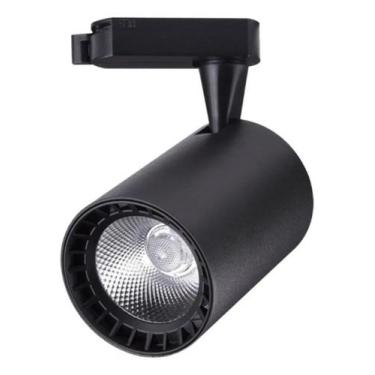 Imagem de Spot Para Trilho Led Eletrificado 10w Preto Bivolt Luminatti, Branco Q