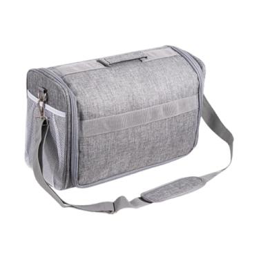 Imagem de Colaxi Bolsa de transporte multifuncional para máquina de corte com alça de ombro e capa protetora contra poeira para mala de viagem, Cinza