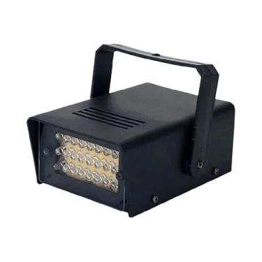 Imagem de LED branco velocidade ajustável DJ Disco Flash Stage Strobe Lights Con