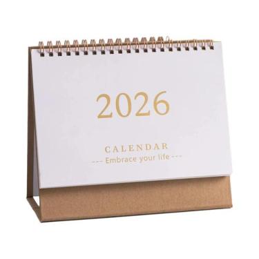 Imagem de Calendário De Mesa Mini 2025-2026, Planejador Portátil Com Espiral Gro