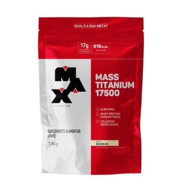 Imagem de Mass Titanium 17500 1,4kg(refil) Max Titanium Sabor Baunilha