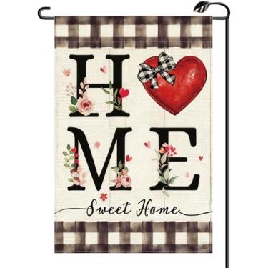 Imagem de Dia dos Namorados Amor Coração Jardim Bandeira 30 x 45 cm Vertical Dupla Face Casa Doce Lar Aniversário Casamento Pequenas Bandeiras Casa de Fazenda Decoração Externa Para Quintal (APENAS BANDEIRA