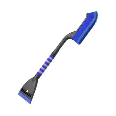 Imagem de Escova de neve 2 em 1 27" e raspador gelo para para-brisa carro - Design destacável calibre pesado com punho espuma ergonômico, para carros, caminhões SUVs(Blue)
