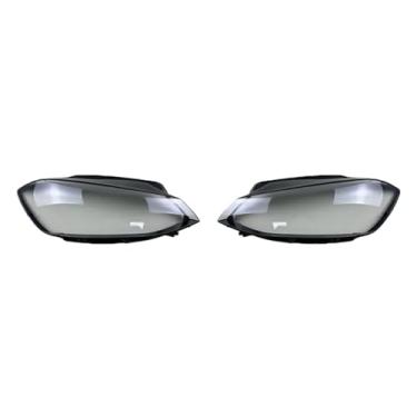 Imagem de Tampa do farol dianteiro compatível com VW Golf 7.5 MK7.5/GTI GTR 2018 2019 2020 Tampa da lente do farol do carro Cabeça da lâmpada da lâmpada Shell Tampa de vidro do farol(A Piar)