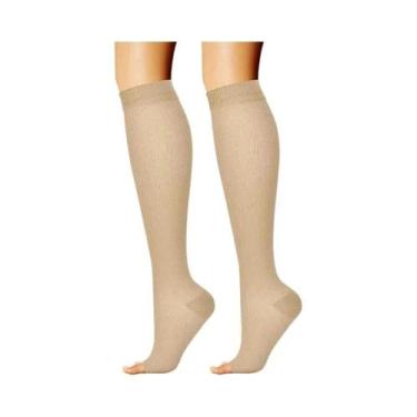 Imagem de Meias De Compressão Médica Para Varizes Até a Coxa, Multifuncionais, C
