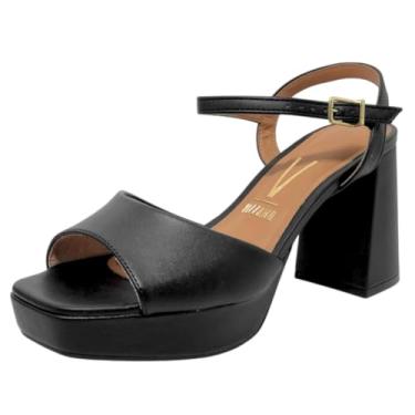 Imagem de Sandalia Feminina Salto Alto Conforto Festa Vizzano