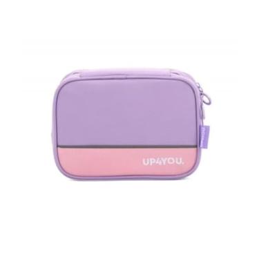 Imagem de Estojo de Tecido, Up4you, 1 Zíper, Roxo - Luxcel