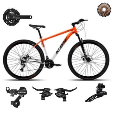 Imagem de Bicicleta Ksw Xlt 29 21v Aluminio Leve Mtb Freio Disco Suspensão 80mm SHIMANO-Unissex