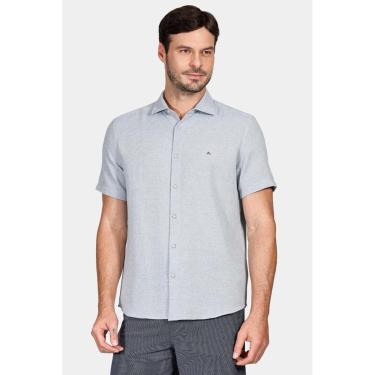 Imagem de Camisa Aramis Regular Maquinetado Rústico Azul-Masculino