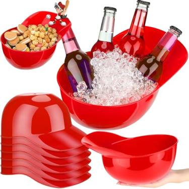 Imagem de Tanlade Capacete de beisebol grande de plástico de 2041 g, tigela, chapéus, tigelas, lanche, sorvete, sobremesa, capacete, copos, para aniversário, trabalhador, construção, pipoca, lasca, lembrancinha