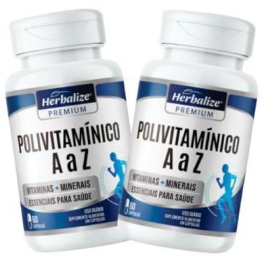 Imagem de Combom com 2 Polivitamínico A-Z Herbalize Premium 60 Cápsulas