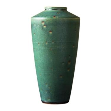 Imagem de Forno de cerâmica retrô moderno dispositivo de flores verdes sala de estar flores vaso de água mesa de jantar bancada arranjos de flores centros de mesa