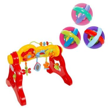 Imagem de Centro de Atividades Didático Bebê Mobile+Bola Maluquinha Chocalho Mor
