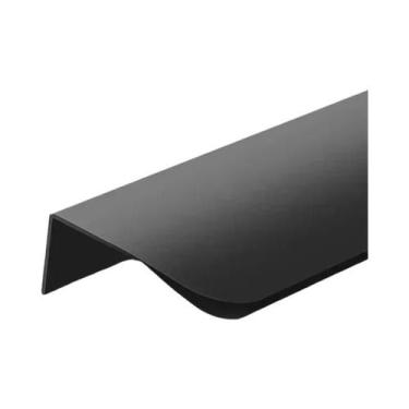 Imagem de Puxadores Ocultos De Alumínio Preto Dourado Cinza Para Armários, Alças