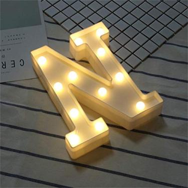 Imagem de Jectse Luzes de Letras do Alfabeto LED, Sinais de Letreiro DIY Com Brilho Branco Quente para Decoração de Festa de Casamento Em Casa (Jectsev5Q-10148349)