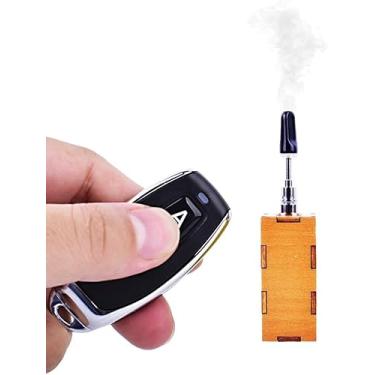 Imagem de Yiduomile Mini máquina de fumaça portátil para cenas fotográficas - Dispositivo portátil de efeito de neblina com controle remoto, ideal para magia, cosplay e efeitos especiais (pequeno)