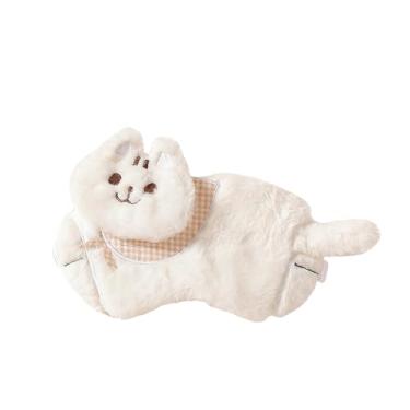 Imagem de Máscaras fofas para dormir de gato, cobertura para os olhos de pelúcia, leve, ajustável, para mulheres, homens, máscara de dormir, olhos, viagem, soneca