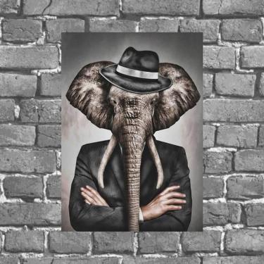 Imagem de Placa Decorativa Sr Elefante 18X27Cm