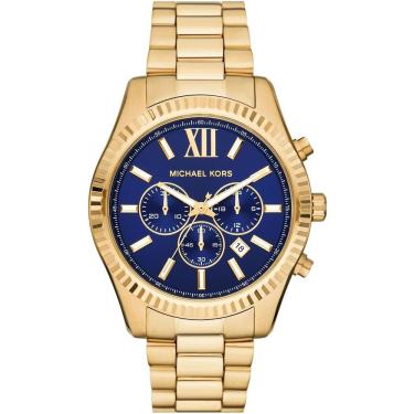 Imagem de Relógio Michael Kors Feminino Ref: Mk9153/1dn Cronógrafo Dourado