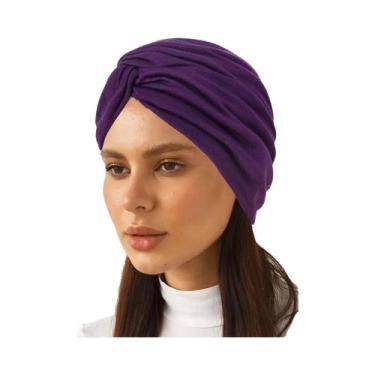 Imagem de Touca Hijab Muçulmana De Cor Sólida E Elástica Para Mulheres, Lenço De