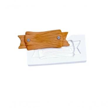 Imagem de Molde Silicone Placa De Madeira Fazendinha Ieda