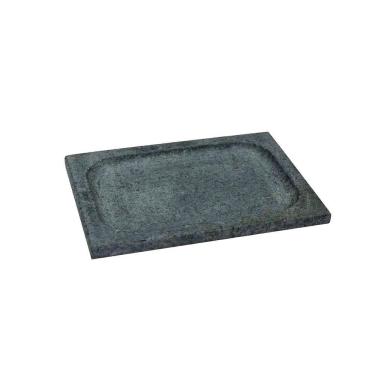 Imagem de Kit 3 Prato Retangular Bandeja De Servir Pedra Sabão 20X30Cm
