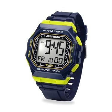 Imagem de Relógio Masculino Digital Quartz Esportivo Cronógrafo Azul-petróleo Lcd Positivo A Prova D'água Em 100 Metros Original