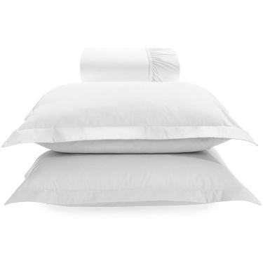 Imagem de Jogo de Cama Karsten Tom 200 Fios 3 Peças Queen Branco