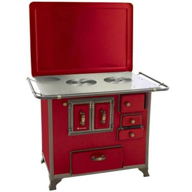 Imagem de Fogão A Lenha Venâncio Barroco Vermelho Gabinete Nº03 Lado Esquerdo Com Tampa Fl3gbrcx