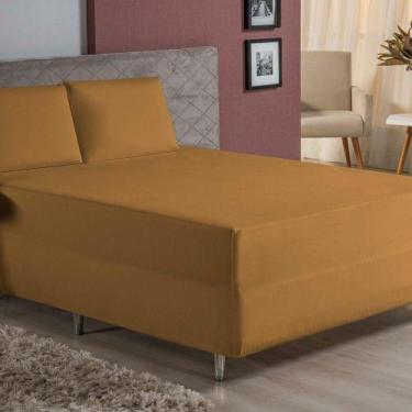 Imagem de Jogo De Cama Queen Nobre 3 Peças Luva De Box 55cm De Altura Malha 100%