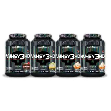 Imagem de Combo whey 3hd gourmet sabores - BLACK SKULL, N/A, N/A, N/A