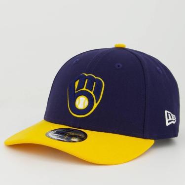 Imagem de Boné New Era MLB Milwaukee Brewers 940 Marinho e Amarelo-Unissex