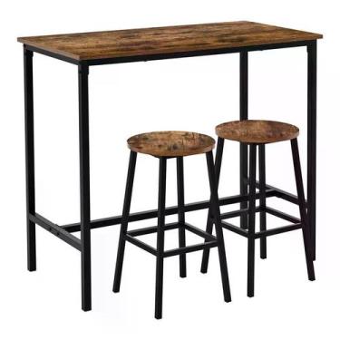 Imagem de Conjunto de Jantar Bar Mesa com 2 Banquetas Istanbul Just Home Collect