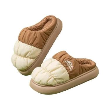 Imagem de Chinelos De Inverno Impermeáveis Para Mulheres, Longos, De Pelúcia, Gr