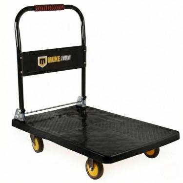 Imagem de Carrinho Plataforma Dobrável Reforçado Para Carga 400kg 4 Rodas Muke T