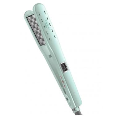 Imagem de Chapinha Prancha de Cabelo Profissional MOUNSCHY com Placa Cerâmica e Visor LED, Bivolt, VOLOOM 0IRR1.0, Verde