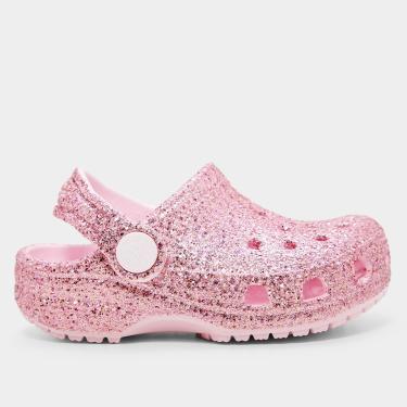 Imagem de Sandália Crocs Infantil Classic Chunky Glitter Clog T-Unissex